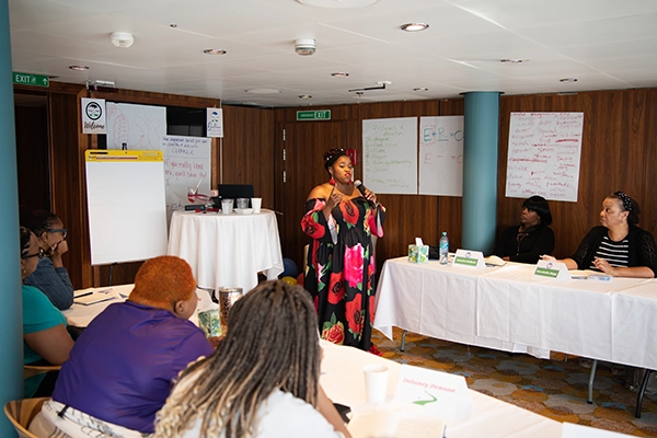 Charisa with Retreat Participants